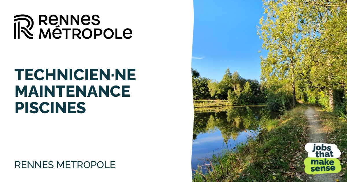 POOL MAINTENANCE TECHNICIAN Rennes RENNES METROPOLE 18/11/2024