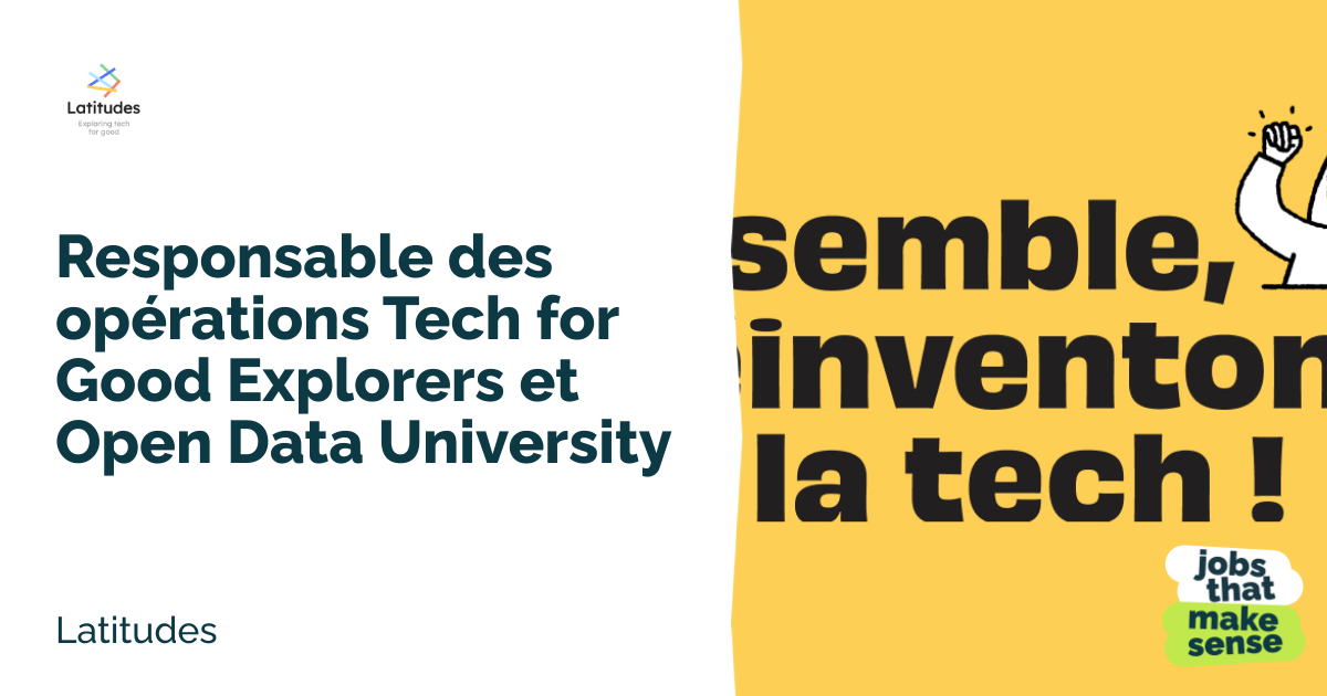 Head of Tech Operations for Good Explorers and Open Data University