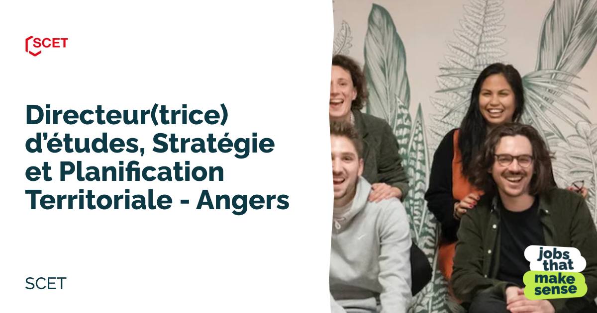 Director of Studies, Strategy and Territorial Planning Angers