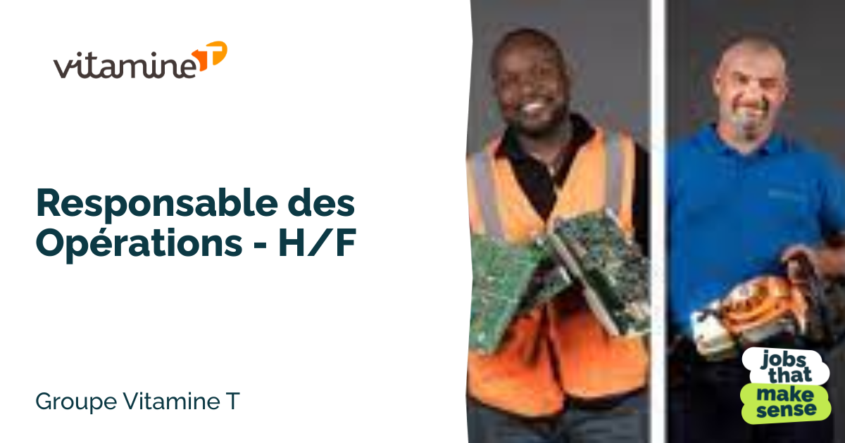 Operations Manager M/F Lille Groupe Vitamine T 14/07/2023