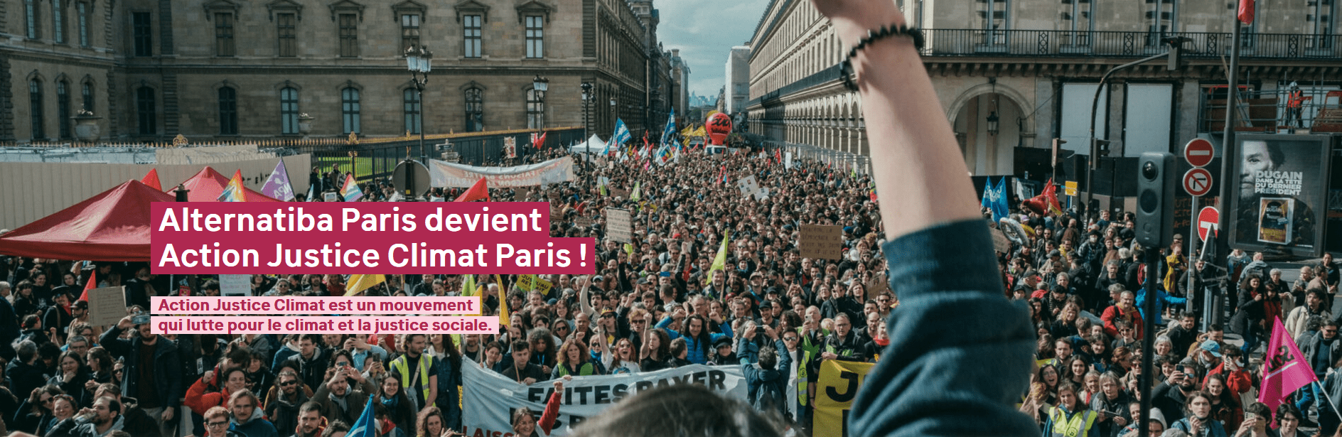 Bannière de Action Justice Climat - Paris