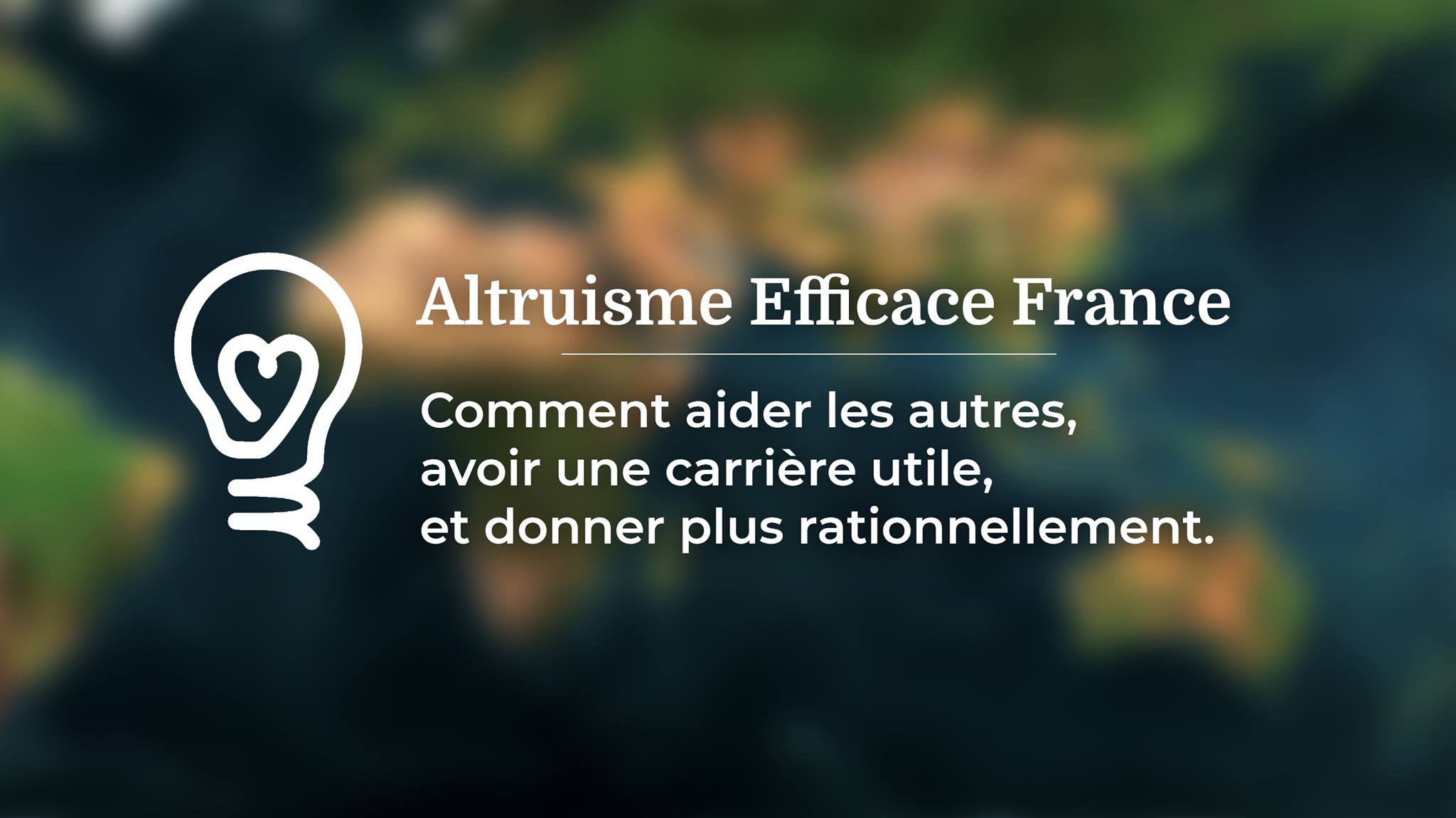 Bannière de Altruisme Efficace France